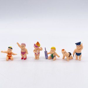 Vintage Microbabies lot 6 Police Officer Bikini Mohawk 1”